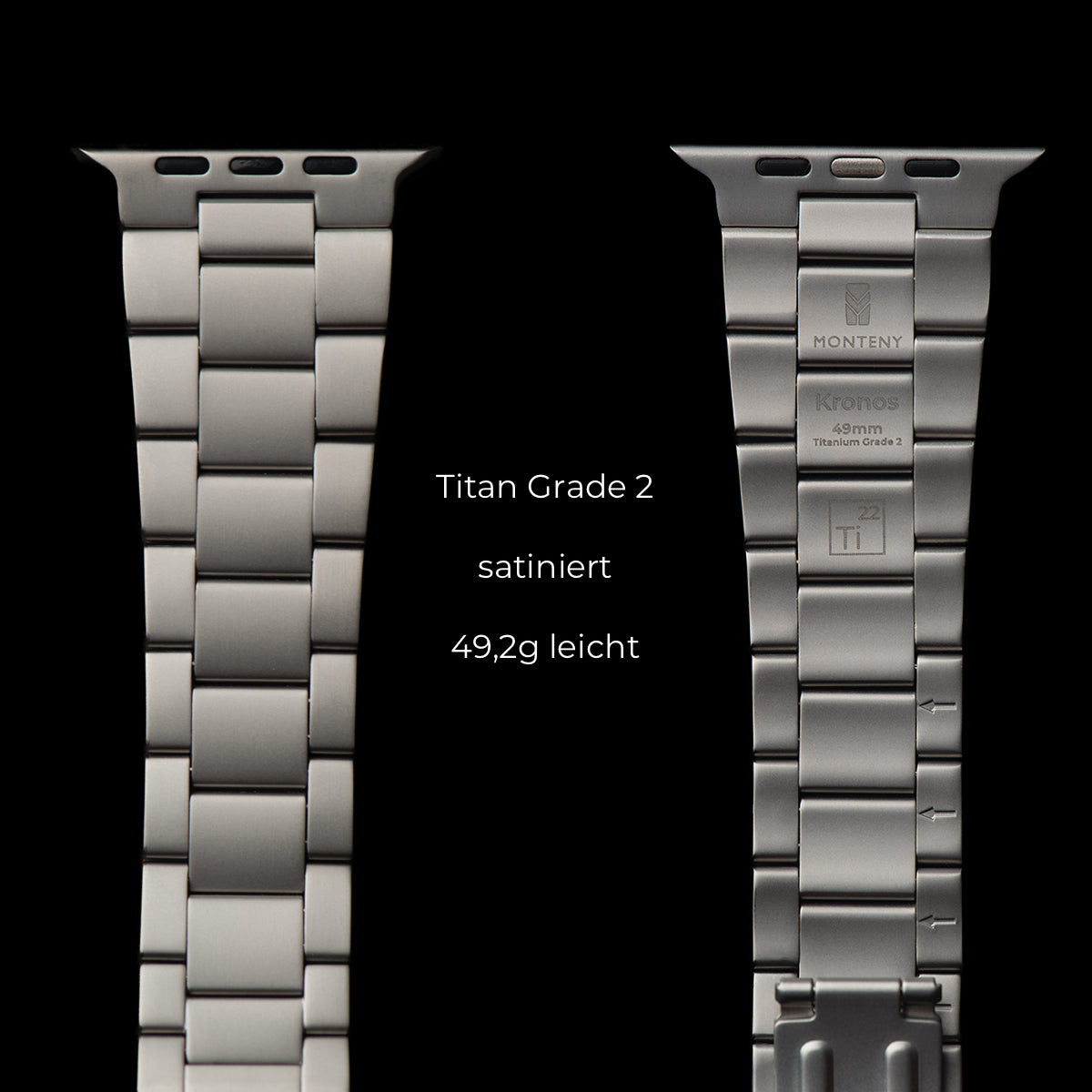 Kronos Titan Grade 2 DLC Armband für Apple Watch Ultra