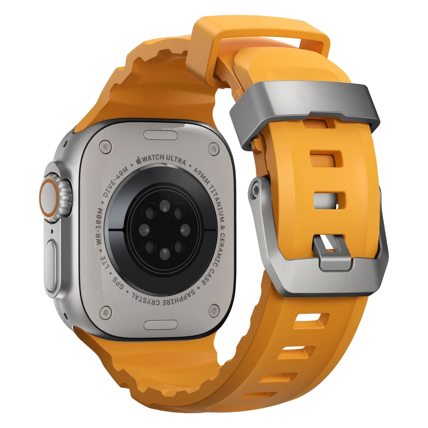 apple watch armband rocky gelb back monteny