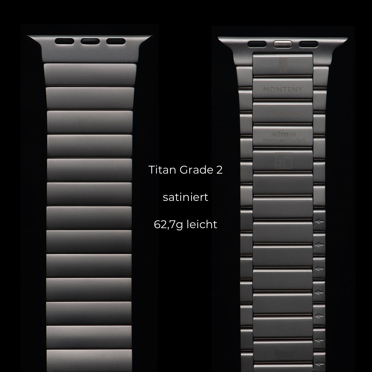 okeanos freature Titan Grade 2 satiniert 62,7g leicht