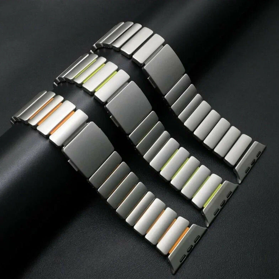 stratos titan silikon armband fur apple watch ultra 1, 2 und 3 von monteny