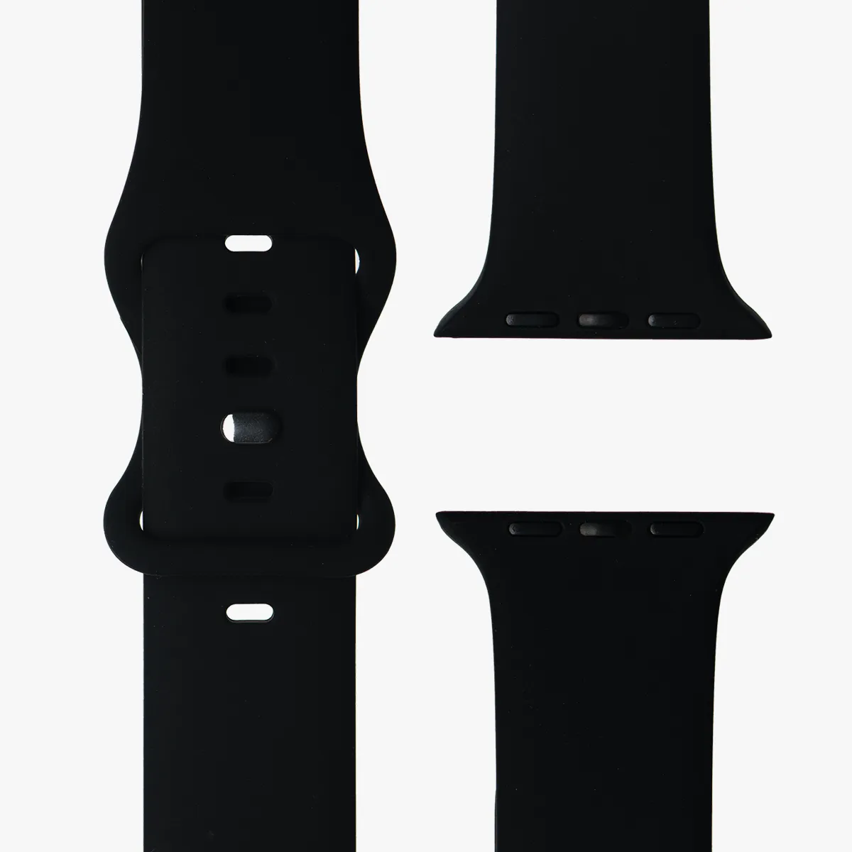 apple watch silikon armband schwarz draufsicht malta monteny