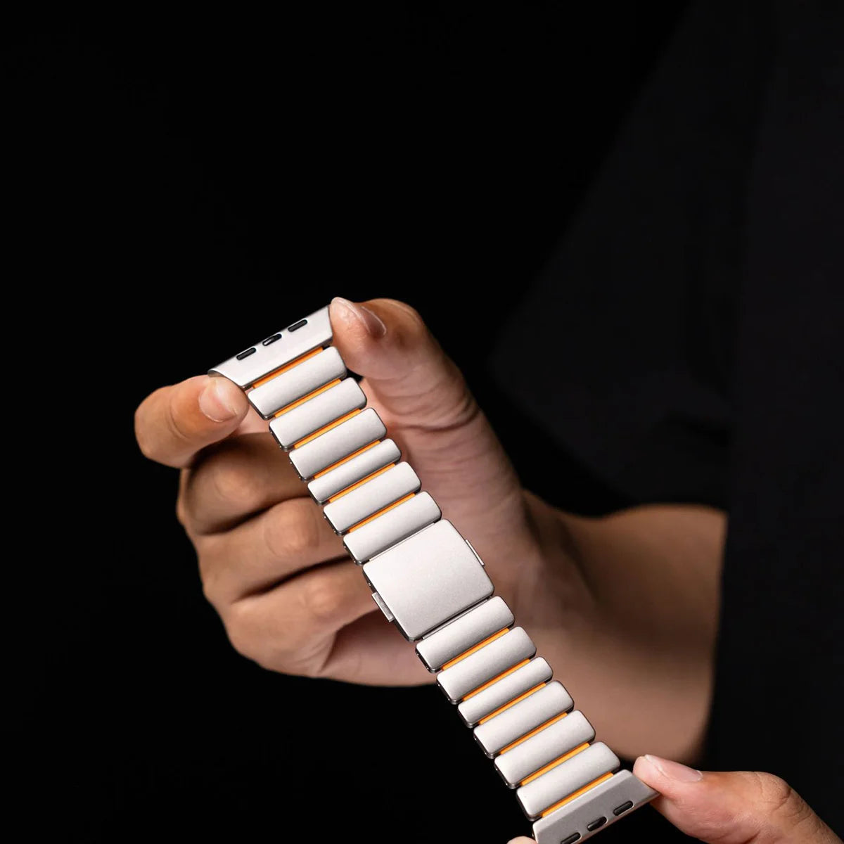 stratos titan silikon armband fur apple watch ultra 1, 2 und 3 von monteny