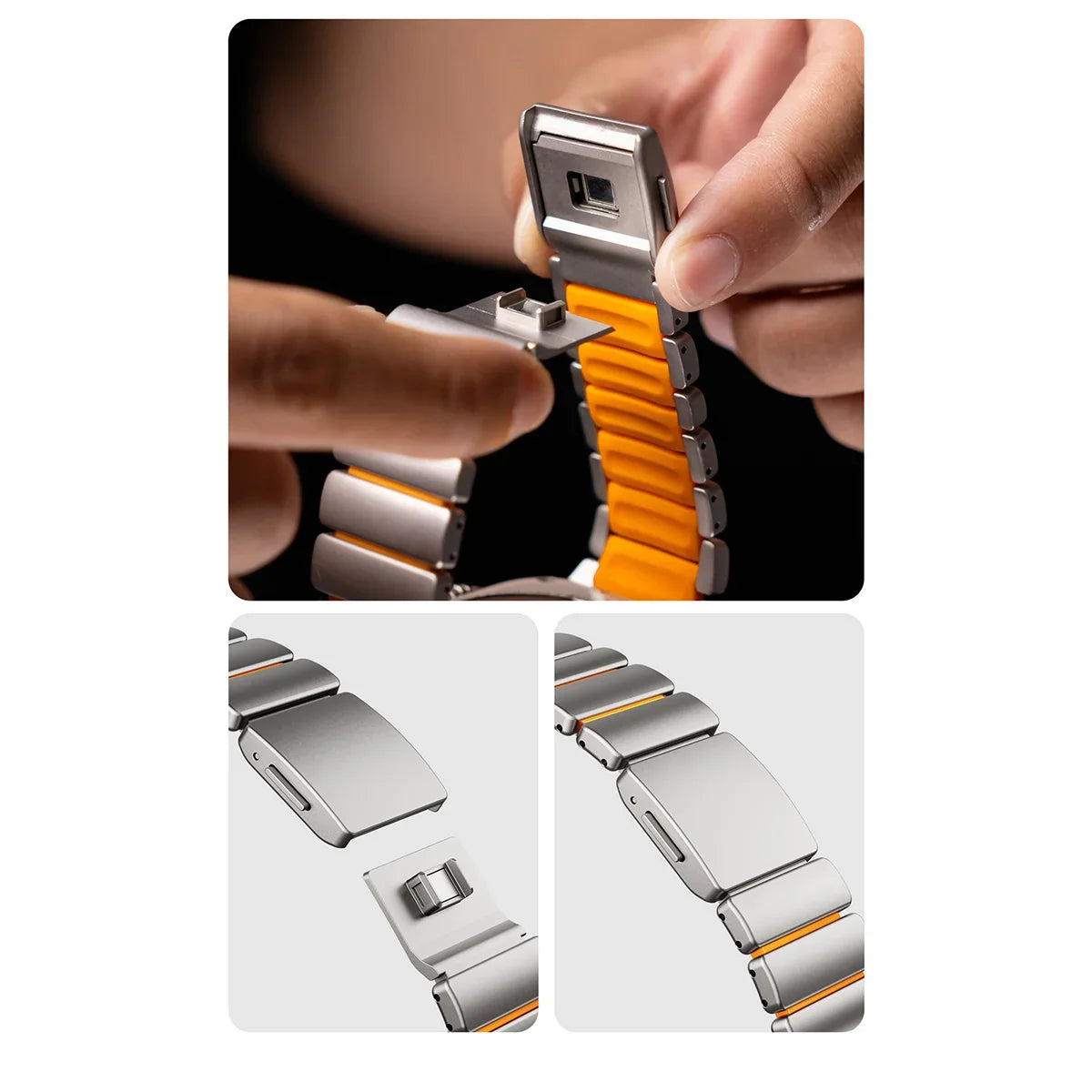 stratos titan silikon armband fur apple watch ultra 1, 2 und 3 von monteny