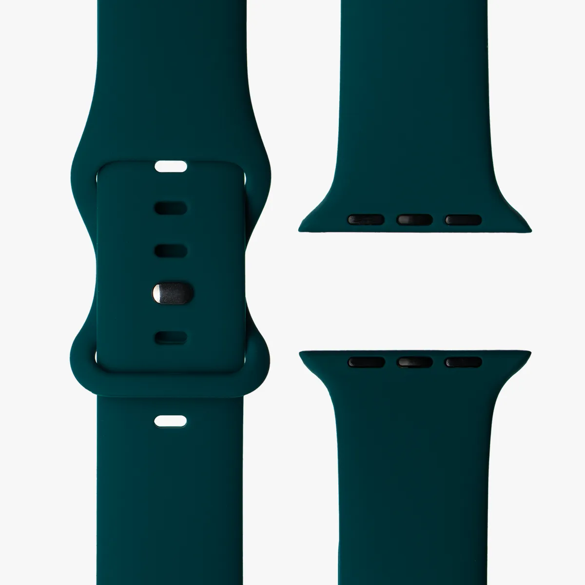 apple watch silikon armband dunkel gruen draufsicht malta monteny